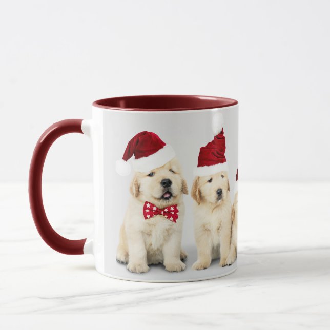 Happy Howlidays Pet Dog Holiday Photo | Christmas Mug (Left)