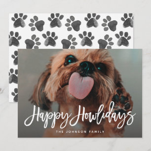 Happy Howlidays Pet Photo Christmas Holiday Card