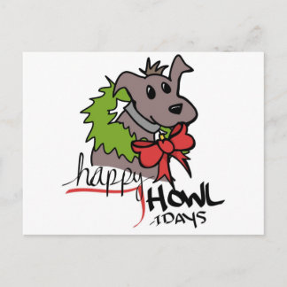 Happy Howlidays - Puppy - Postcard