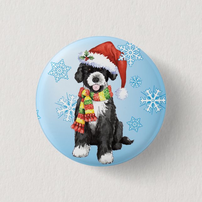 Happy Howlidays PWD 3 Cm Round Badge (Front)