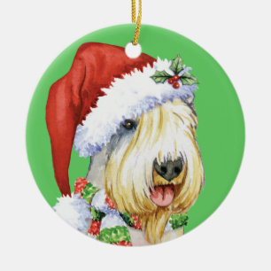 Happy Howlidays Sealyham Terrier Ceramic Tree Decoration