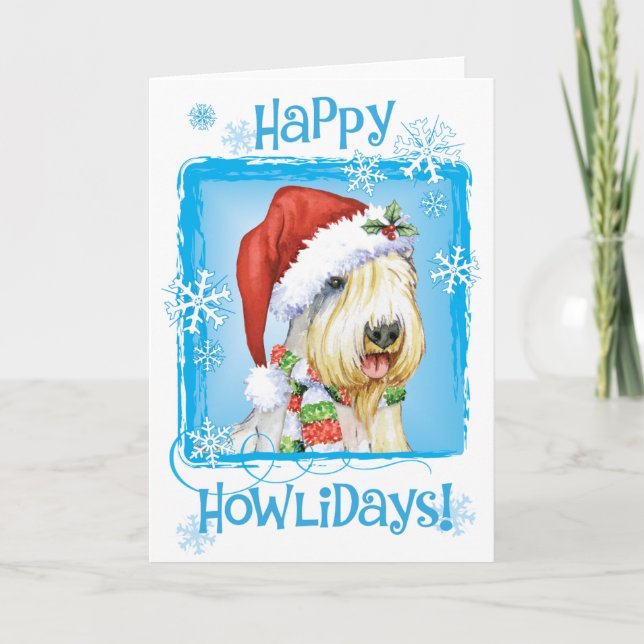 Happy Howlidays Sealyham Terrier Holiday Card (Front)