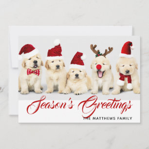 Happy Howlidays Season's Greetings Photo Christmas Holiday Card