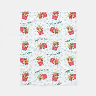 Happy Howlidays Sheltie Fleece Blanket