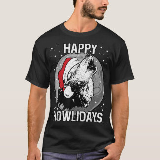 Happy Howlidays Shirt Christmas Wolf