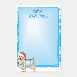Happy Howlidays Silky Terrier Post-it Notes