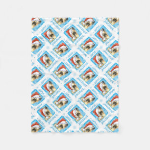 Happy Howlidays Skye Terrier Fleece Blanket