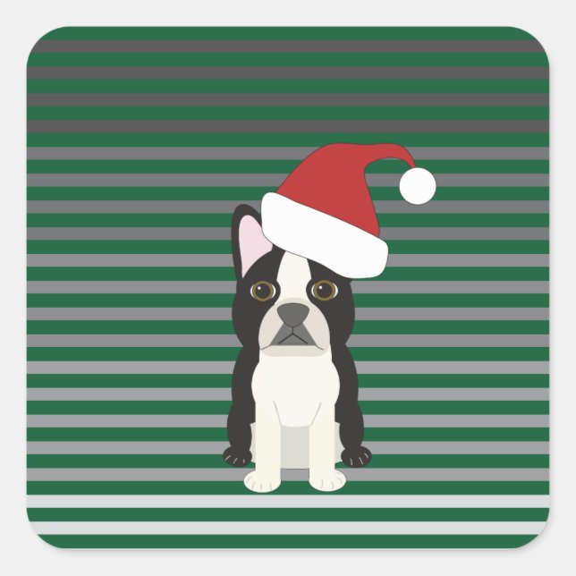 Happy Howlidays Square Sticker (Front)