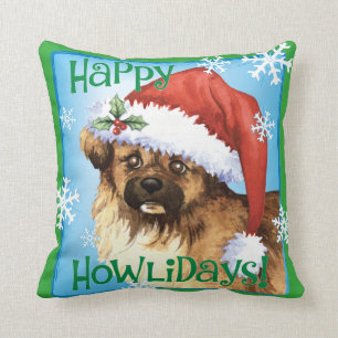 Happy Howlidays Tibetan Spaniel Cushion