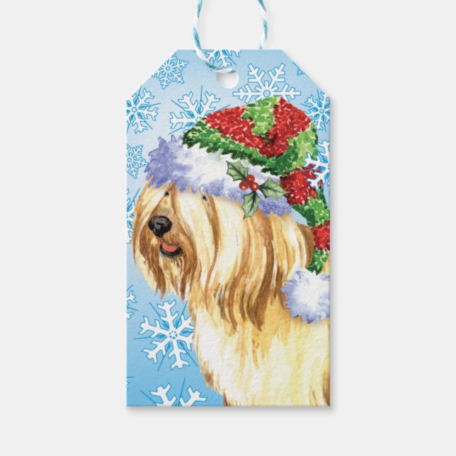 Happy Howlidays Tibetan Terrier Gift Tags (Front)