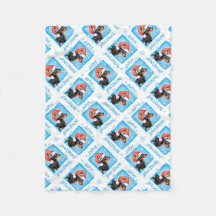 Happy Howlidays Toy Manchester Terrier Fleece Blanket