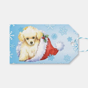Happy Howlidays Toy Poodle Gift Tags