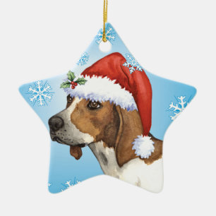 Happy Howlidays Treeing Walker Ceramic Tree Decoration