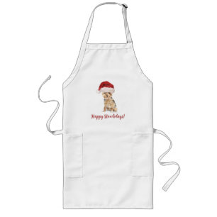 Happy Howlidays Yorkshire Terrier Long Apron