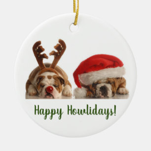 Happy Howlidayz Ceramic Tree Decoration