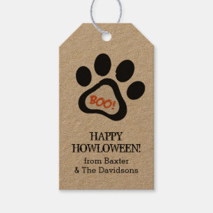 Happy Howloween Dog Lover Halloween Gift Tags