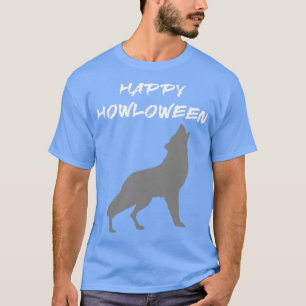 Happy Howloween with howling wolf T-Shirt