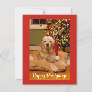 Happy Howlydays Christmas Card for Dog Lovers