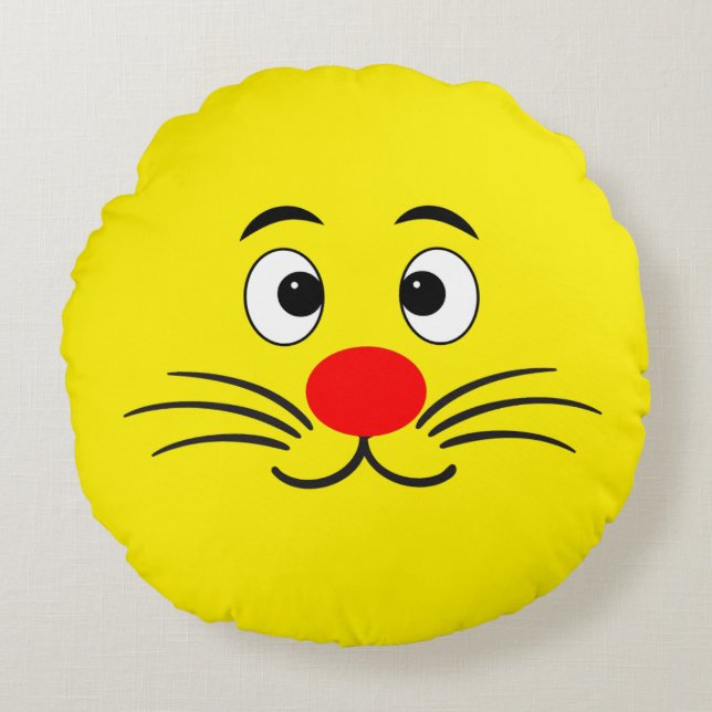 Happy Hugger Round Cushion (Front)