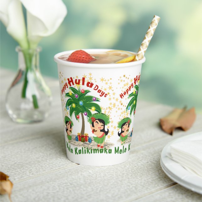 Happy Hula Days 3 Paper cup (Insitu)