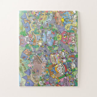 Happy Hullabaloo Hollows New Year's Day Jigsaw Puzzle