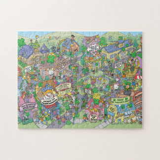 Happy Hullabaloo Hollows Saint Patrick's Day Jigsaw Puzzle