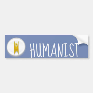 Happy Human Humanist Bumper Sticker