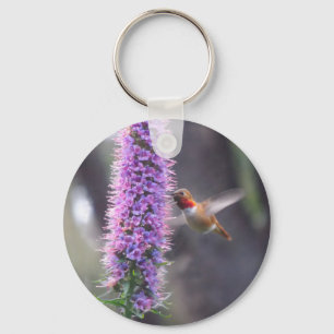 Happy hummingbird key ring
