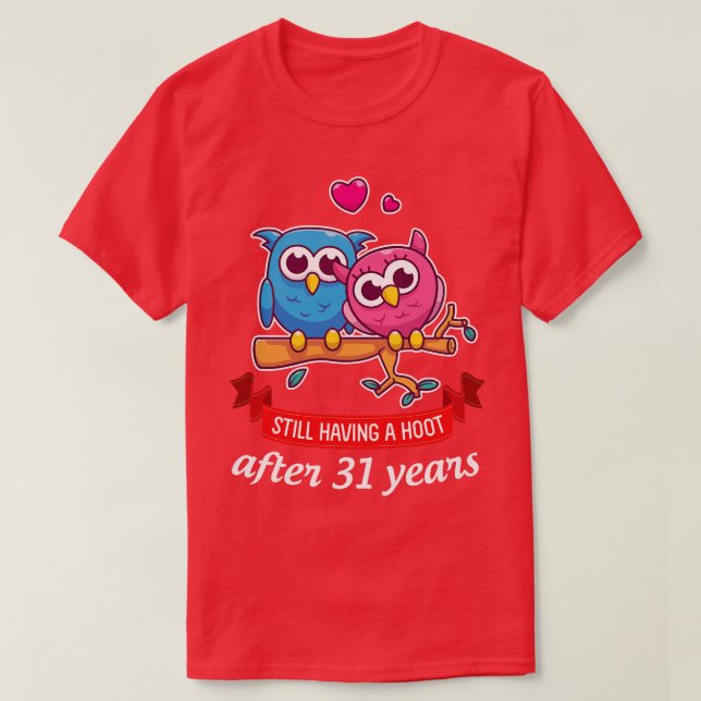 Happy Hus Wife Mother Father Owl Couple Still Havi T-Shirt (Design Front)