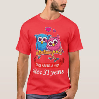Happy Hus Wife Mother Father Owl Couple Still Havi T-Shirt