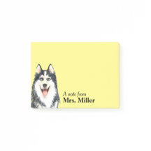 Happy Husky Personalised Notes