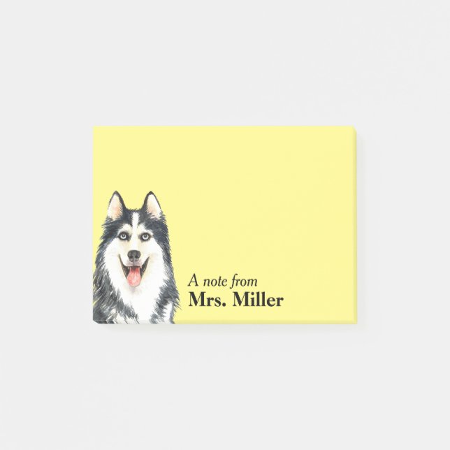 Happy Husky Personalised Notes (Front)