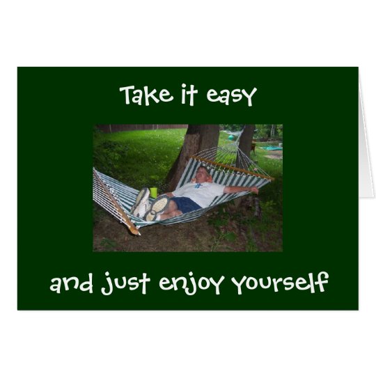 HAPPY IN HAMMOCK BIRTHDAY CARD Zazzle.co.uk