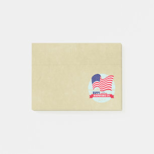 Happy Independance Day American Flag Illustration Post-it Notes