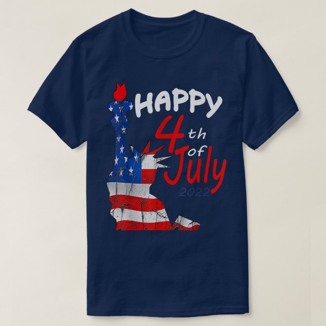 Happy Independence Day 2022  T-Shirt (Design Front)