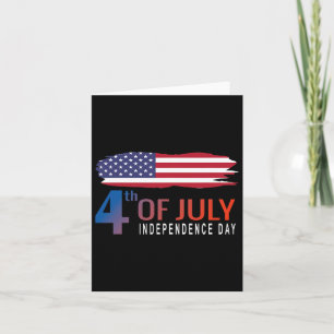 Happy Independence Day 2023 American Flag For Men Card