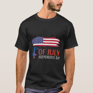Happy Independence Day 2023 American Flag For Men  T-Shirt