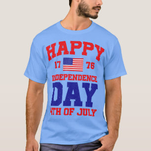 Happy Independence Day 4th Of July Distressed T-Shirt