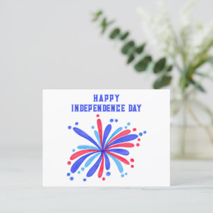 Happy Independence Day - 4th of July Postcard