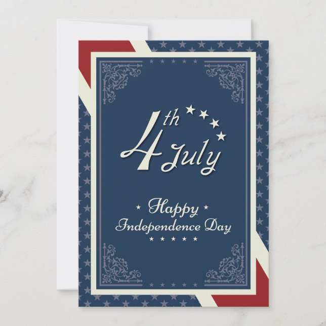 Happy Independence Day America Holiday Card (Front)
