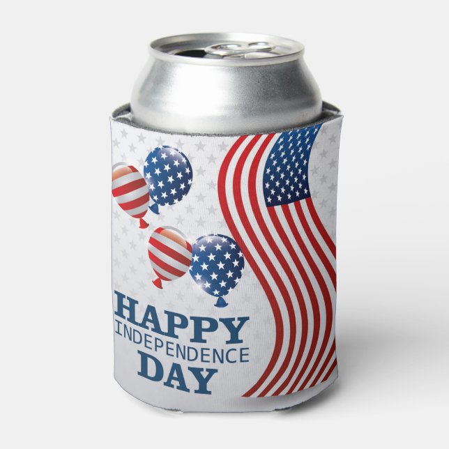 Happy Independence Day  Can Cooler (Can Front)