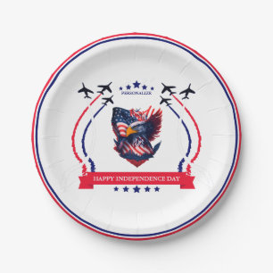 Happy Independence Day Celebration Party Supplies Paper Plate