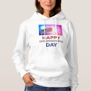 Happy Independence Day Fireworks Hoodie