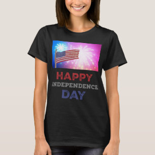Happy Independence Day Fireworks T-Shirt