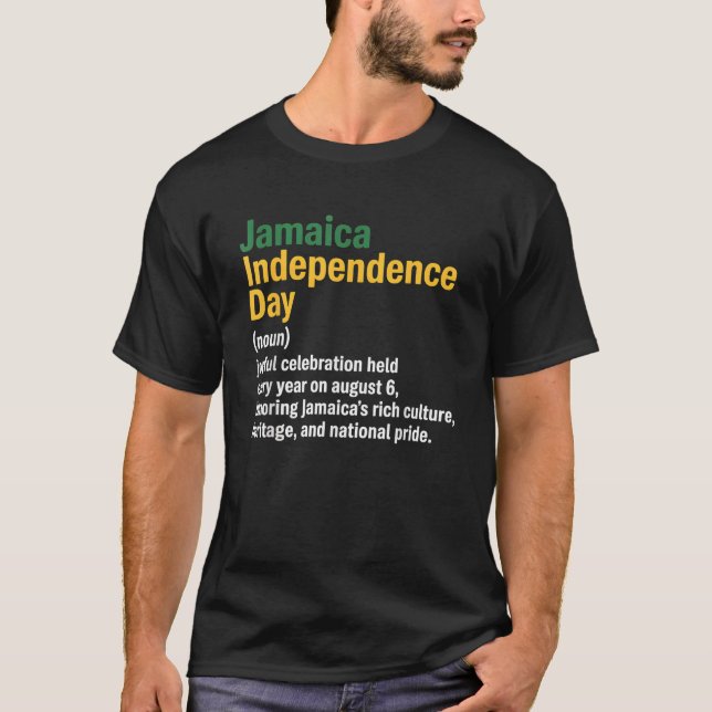 Happy Independence Day Jamaica Definition 63rd Jam T-Shirt (Front)