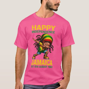 Happy Independence Day Jamaica Est. 6th August 196 T-Shirt