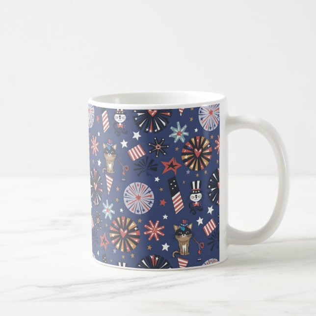 Happy Independence Day & July 4 Gift Coffee Mug (Right)