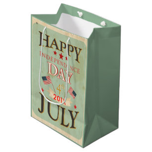 Happy Independence Day July 4th Medium Gift Bag