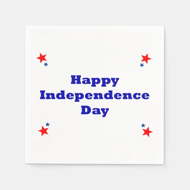 Happy Independence Day Napkins (Front)