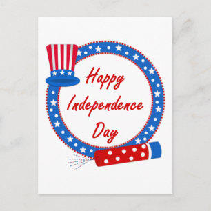 Happy Independence Day Postcard